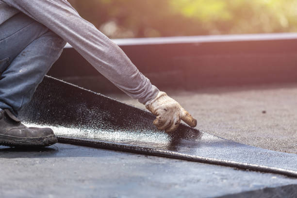 Professional Basement Waterproofing technician working in Montvale, NJ
